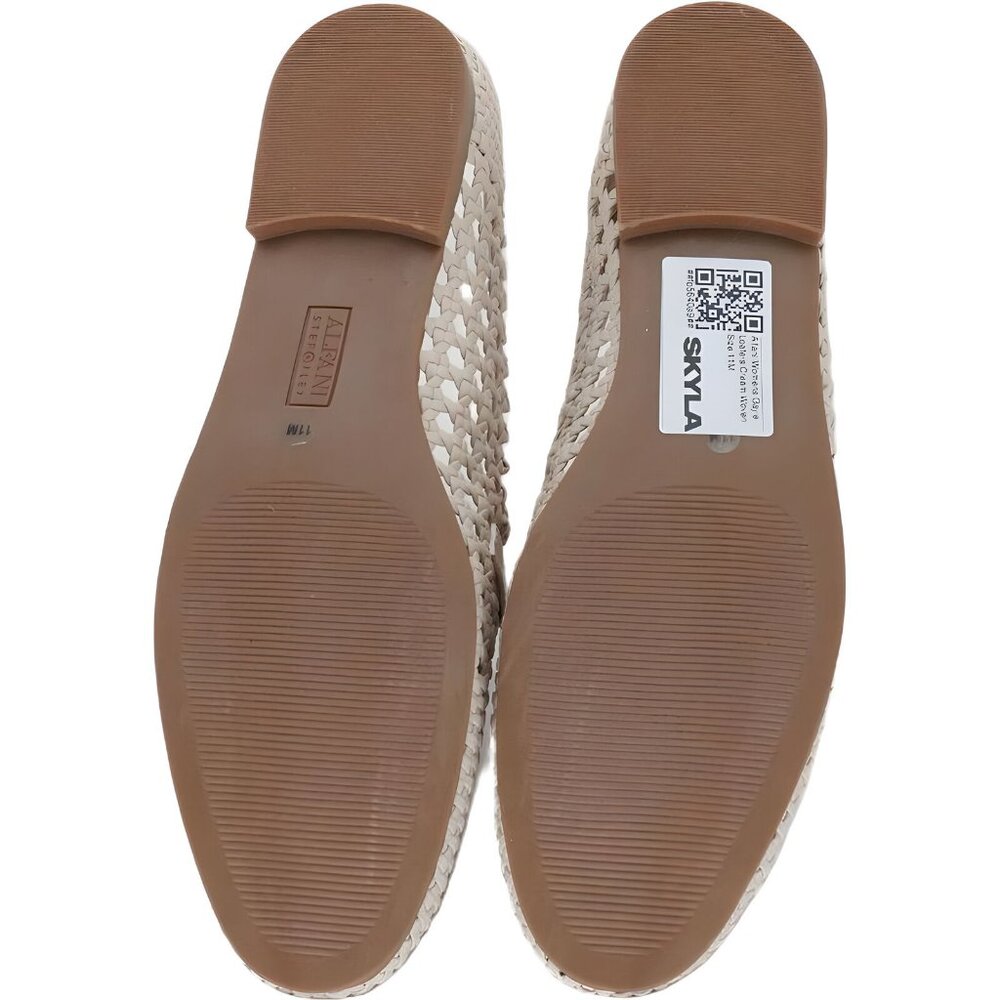 Alfani Ivory Woven Flats with Metallic Detail - Picture 6 of 6